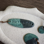 【Snow Joe】Journal Acc- One of a Kind Water Color Ceremic Charm Set
