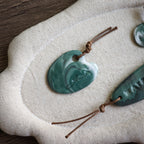 【Snow Joe】Journal Acc- One of a Kind Water Color Ceremic Charm Set