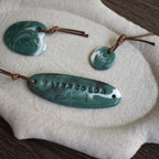 【Snow Joe】Journal Acc- One of a Kind Water Color Ceremic Charm Set