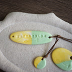 【Snow Joe】Journal Acc- One of a Kind Water Color Ceremic Charm Set