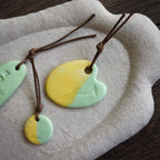 【Snow Joe】Journal Acc- One of a Kind Water Color Ceremic Charm Set
