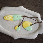 【Snow Joe】Journal Acc- One of a Kind Water Color Ceremic Charm Set