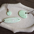 【Snow Joe】Journal Acc- One of a Kind Water Color Ceremic Charm Set