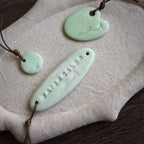 【Snow Joe】Journal Acc- One of a Kind Water Color Ceremic Charm Set