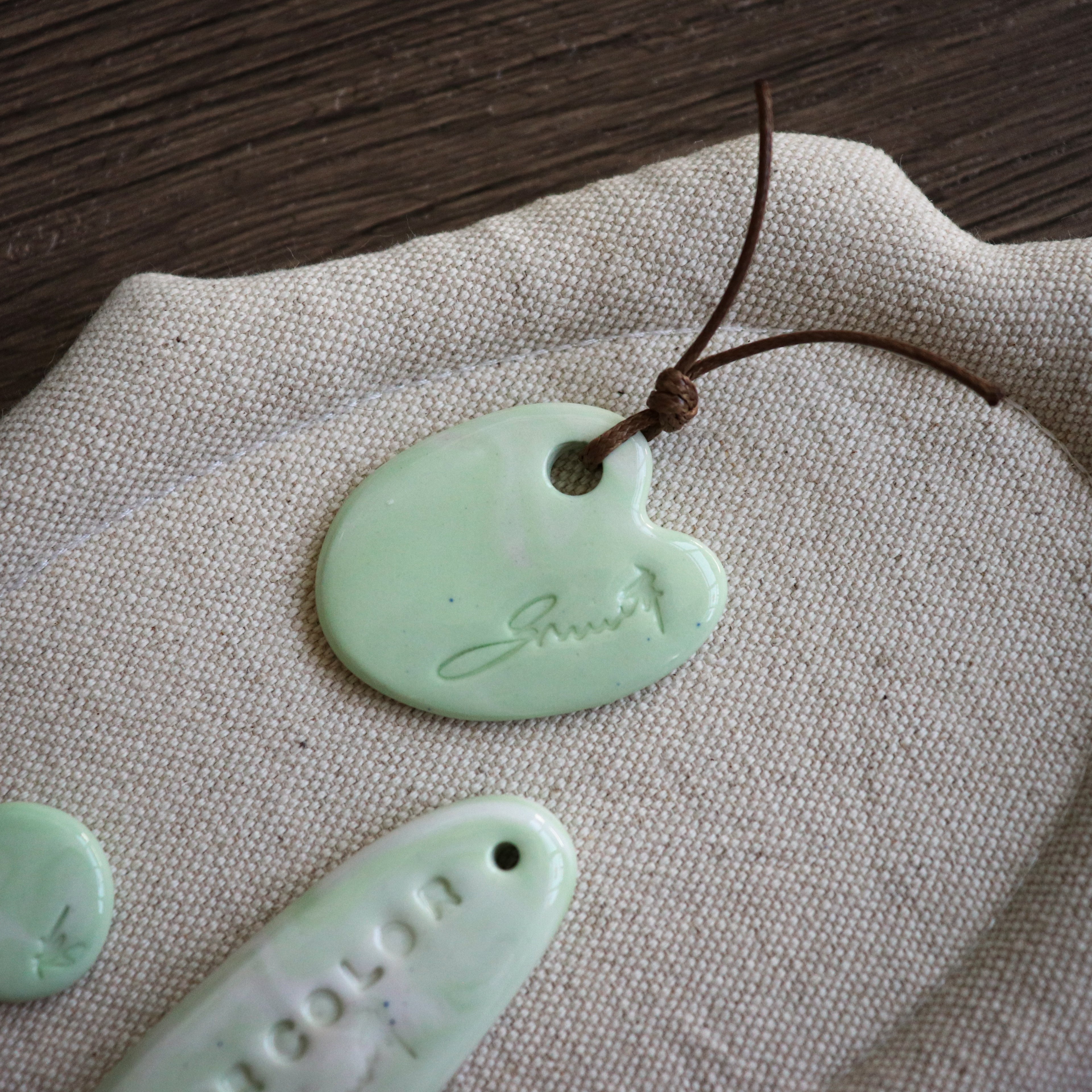 【Snow Joe】Journal Acc- One of a Kind Water Color Ceremic Charm Set