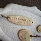 【Snow Joe】Journal Acc- One of a Kind Water Color Ceremic Charm Set