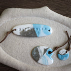 【Snow Joe】Journal Acc- One of a Kind Water Color Ceremic Charm Set