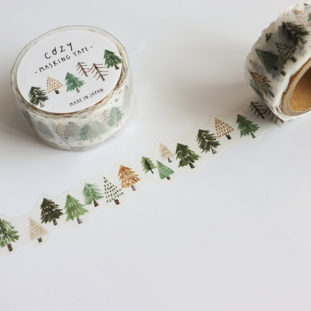 Mind Wave- Cozy Die-cut Masking Tape- Forest