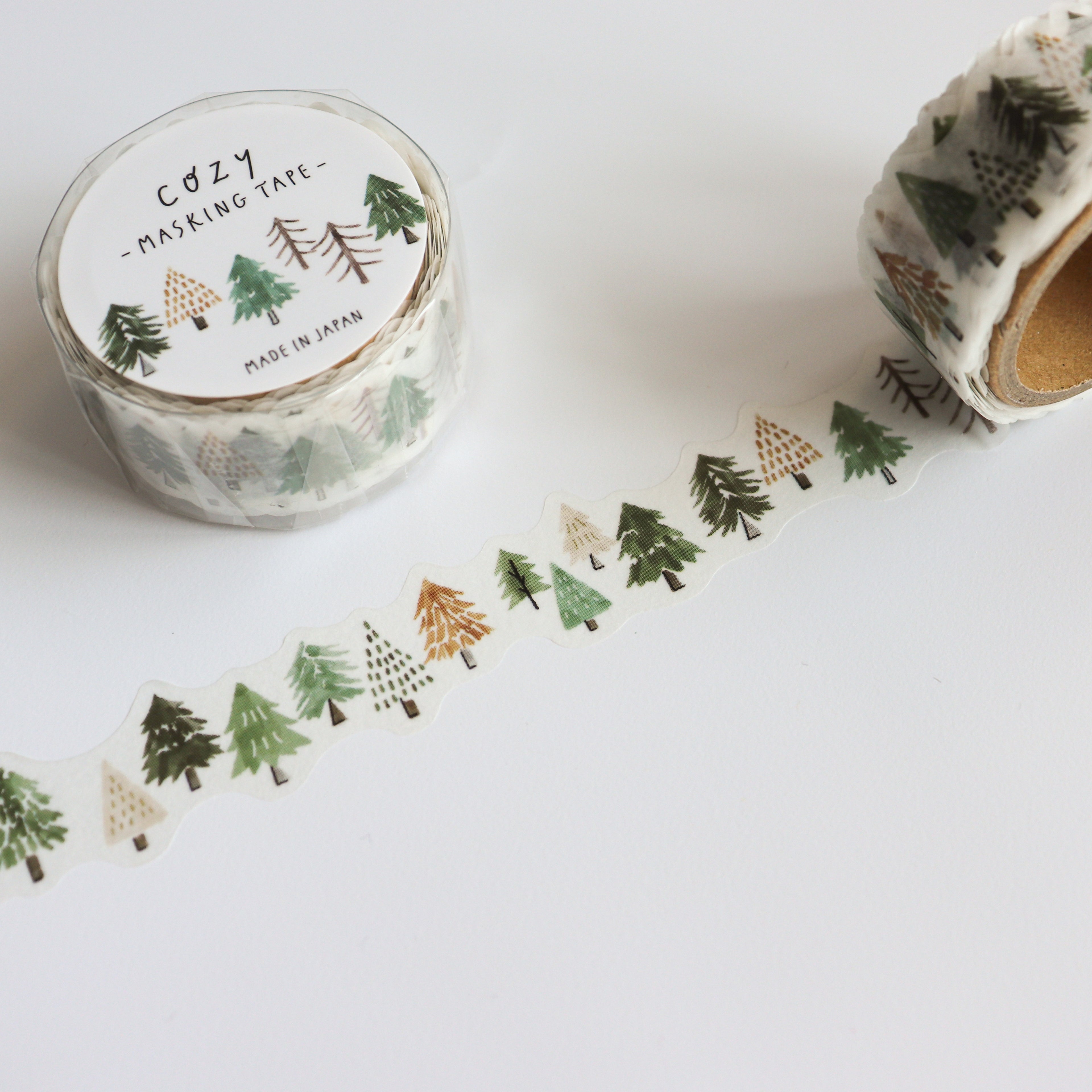 Mind Wave- Cozy Die-cut Masking Tape- Forest