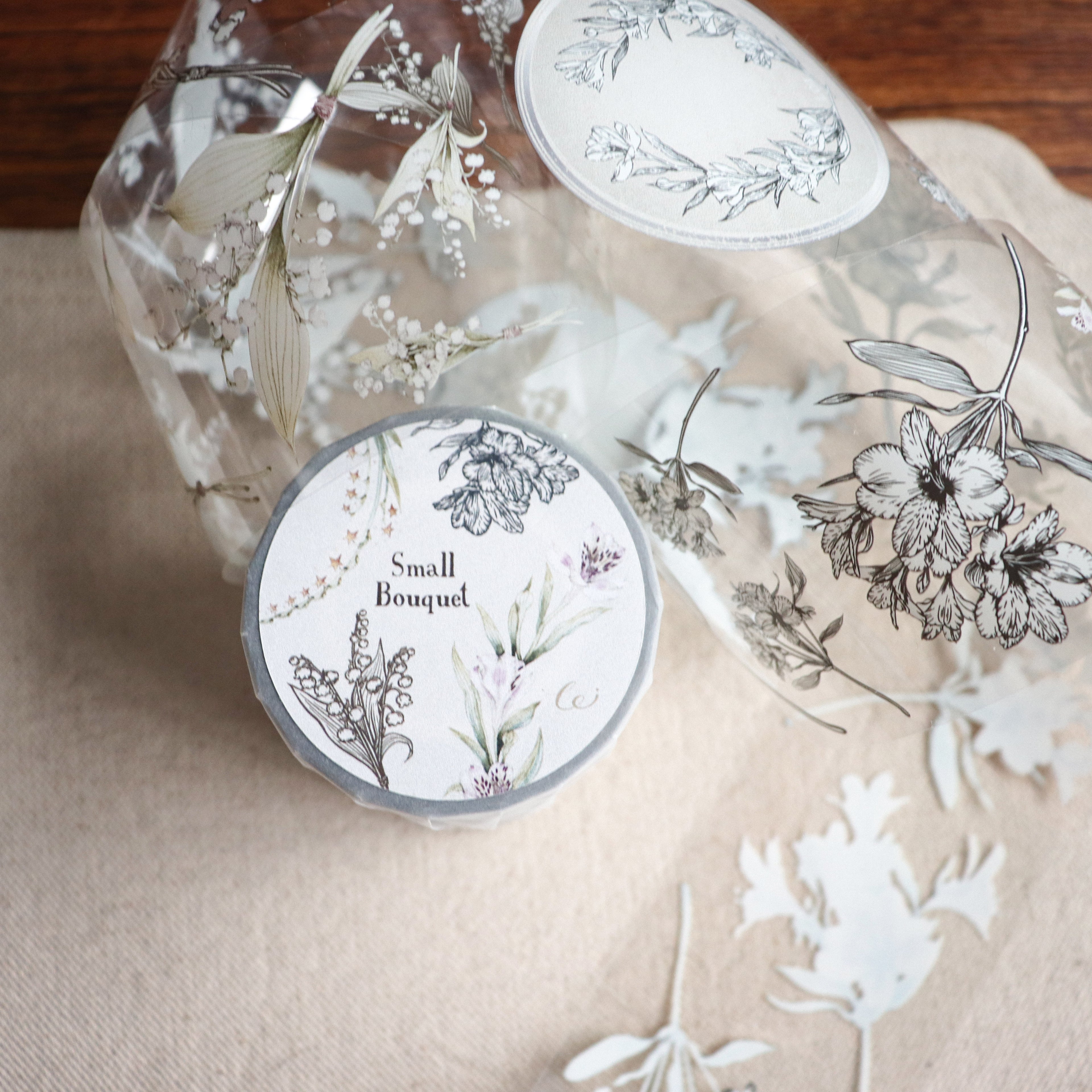 【LOI Design】Small Bouquet Clear PET Tape
