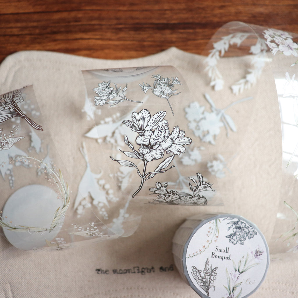 【LOI Design】Small Bouquet Clear PET Tape