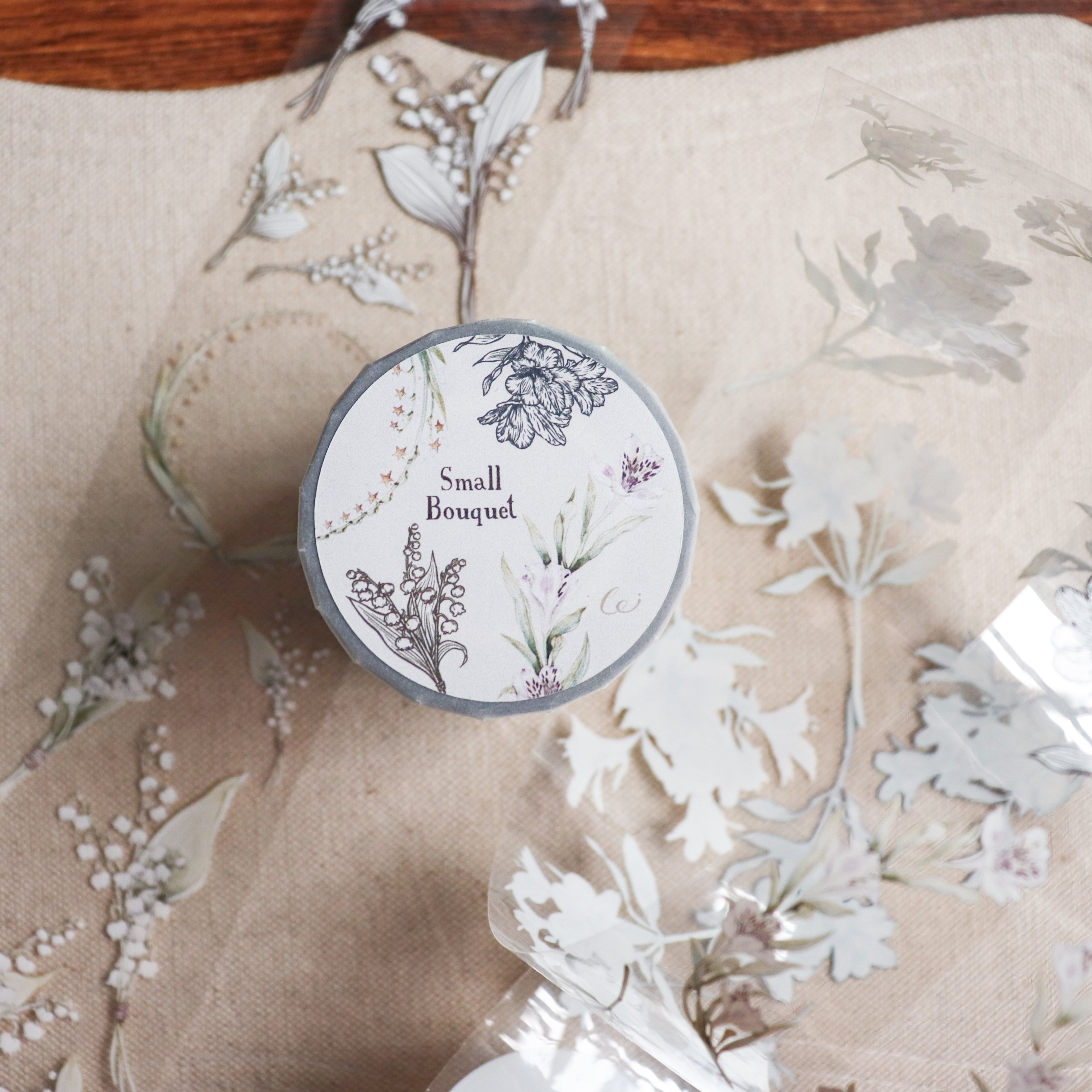 【LOI Design】Small Bouquet Clear PET Tape
