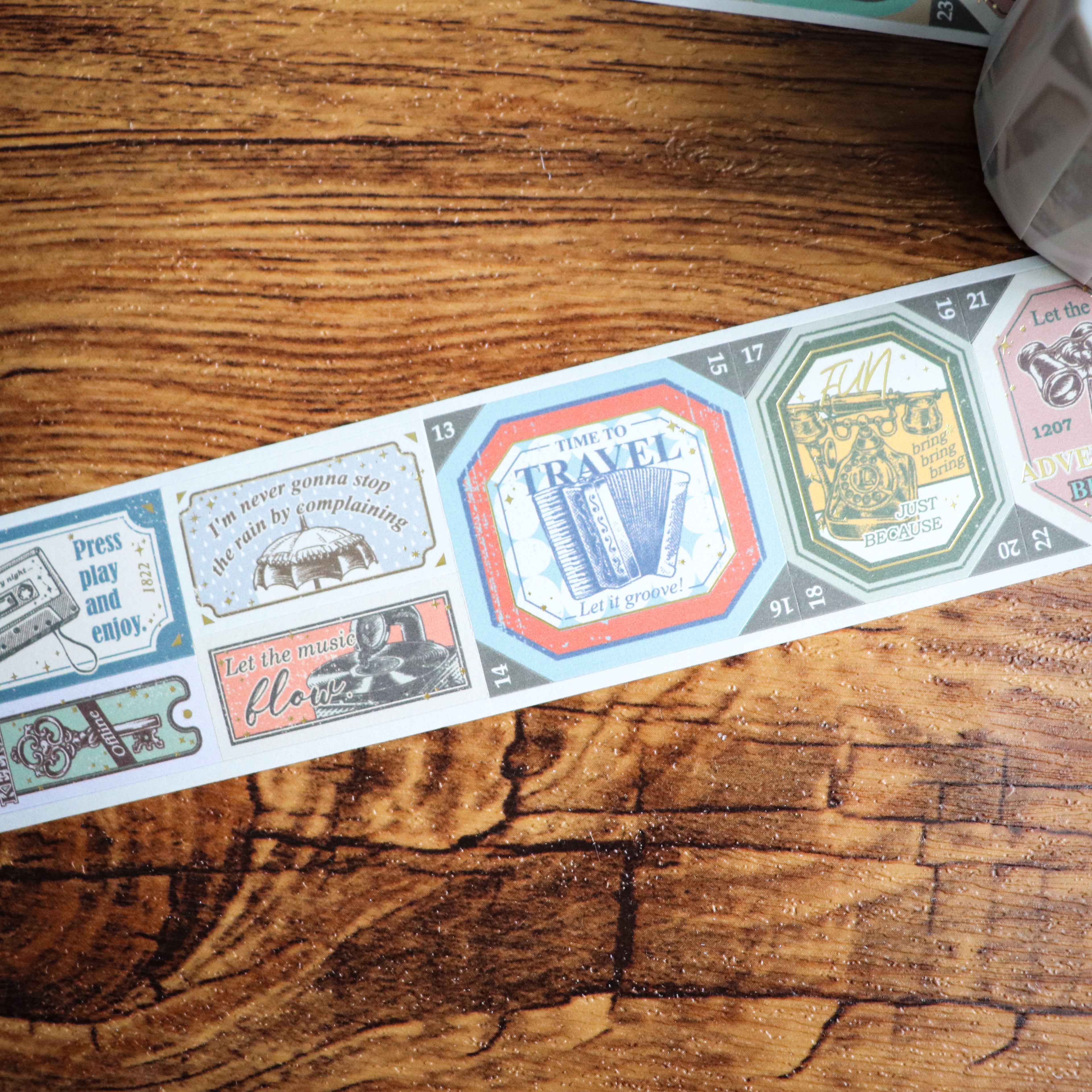 【LOI Design】The Next Journey- 4cm Gold Foiled Die-cut Tape