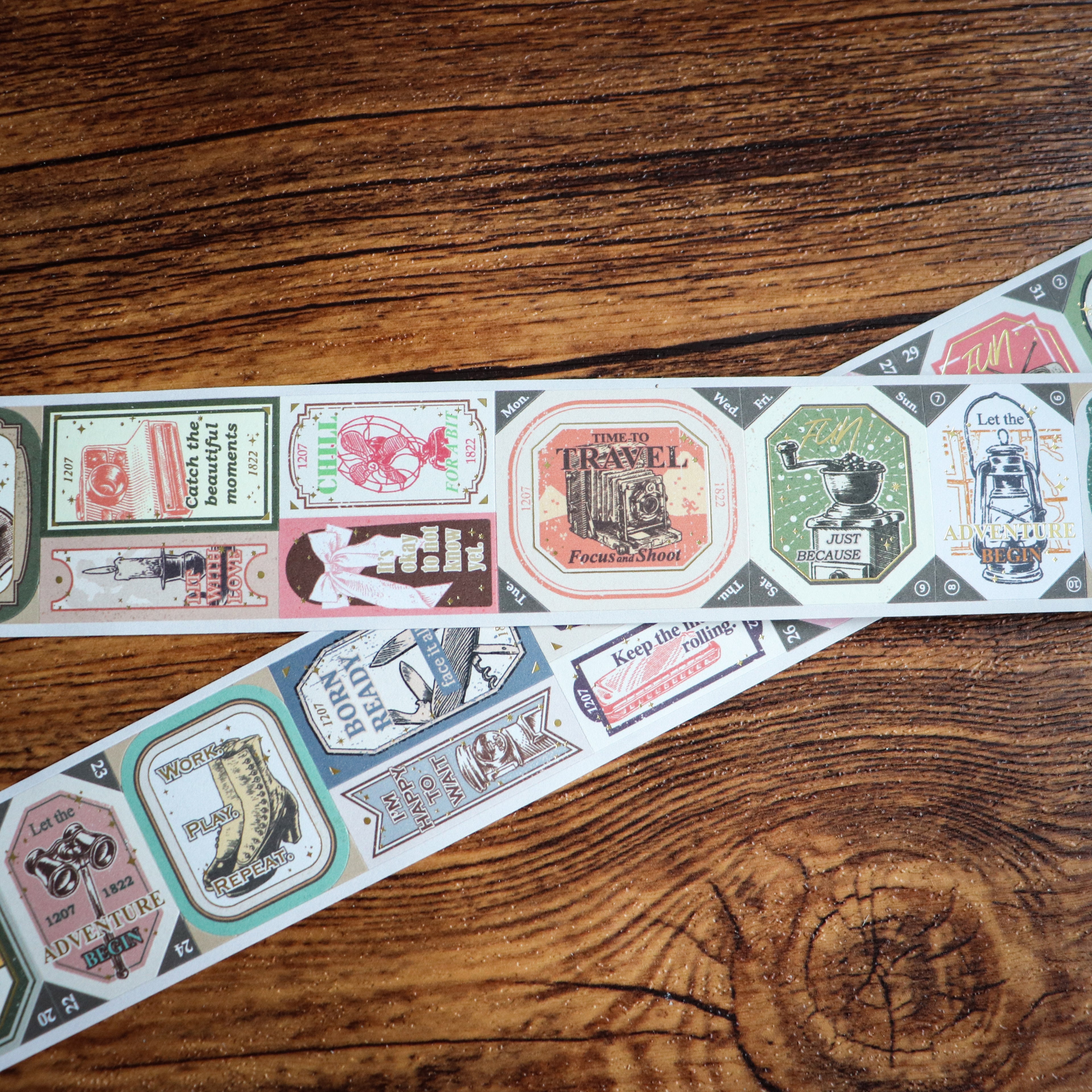 【LOI Design】The Next Journey- 4cm Gold Foiled Die-cut Tape