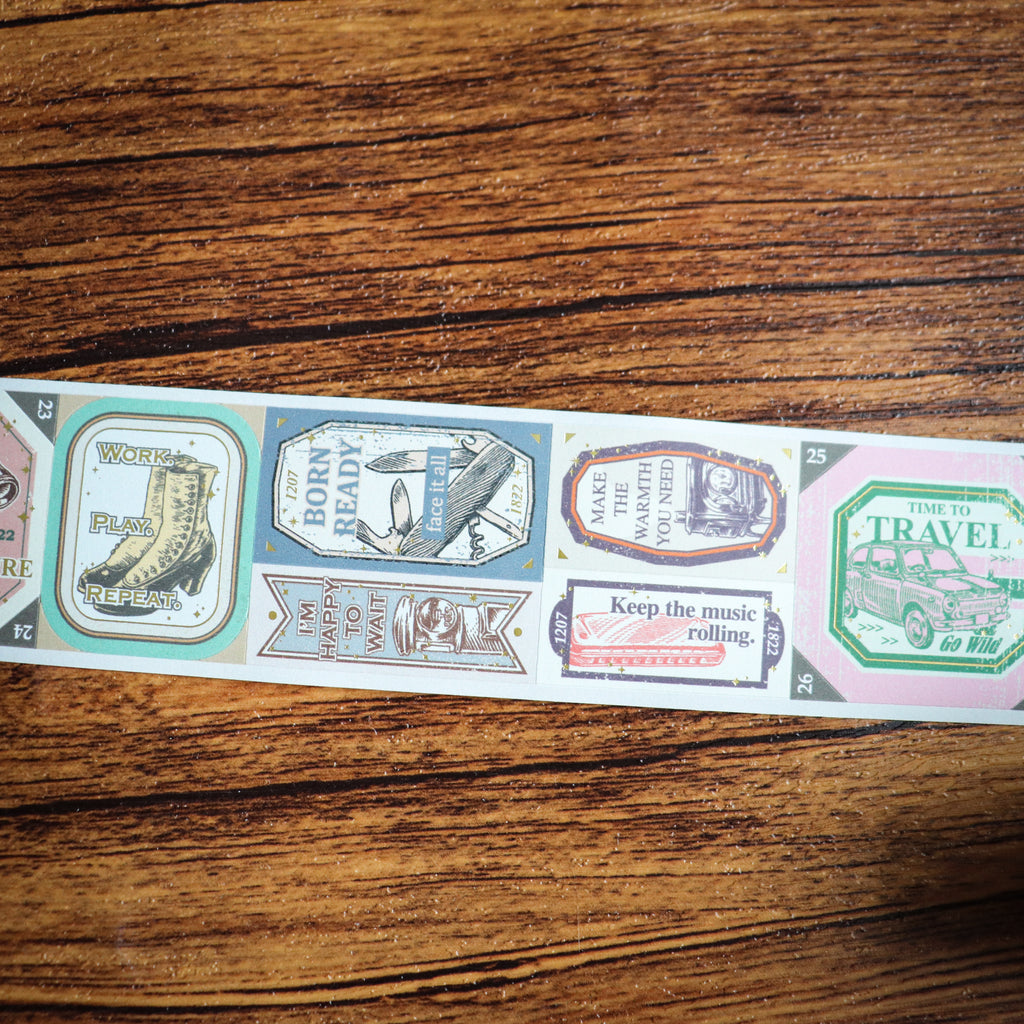 【LOI Design】The Next Journey- 4cm Gold Foiled Die-cut Tape