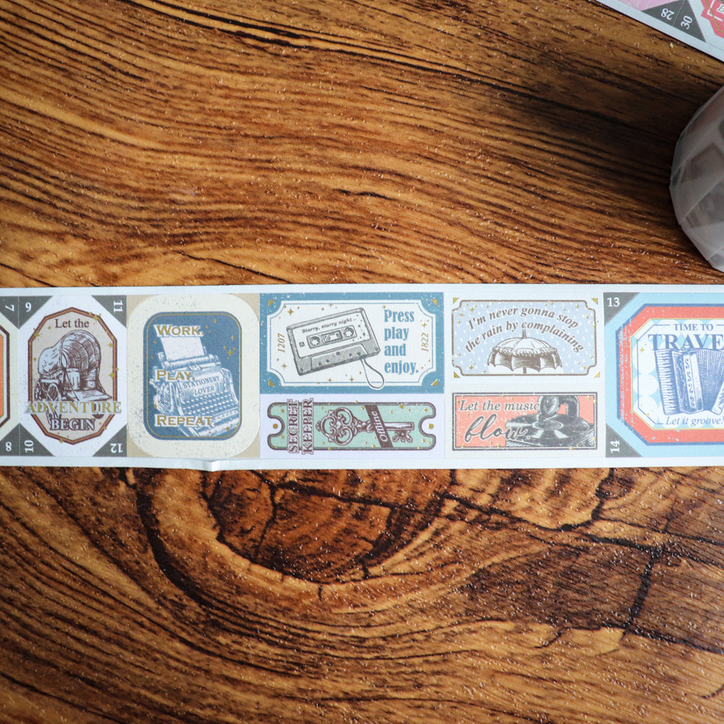 【LOI Design】The Next Journey- 4cm Gold Foiled Die-cut Tape
