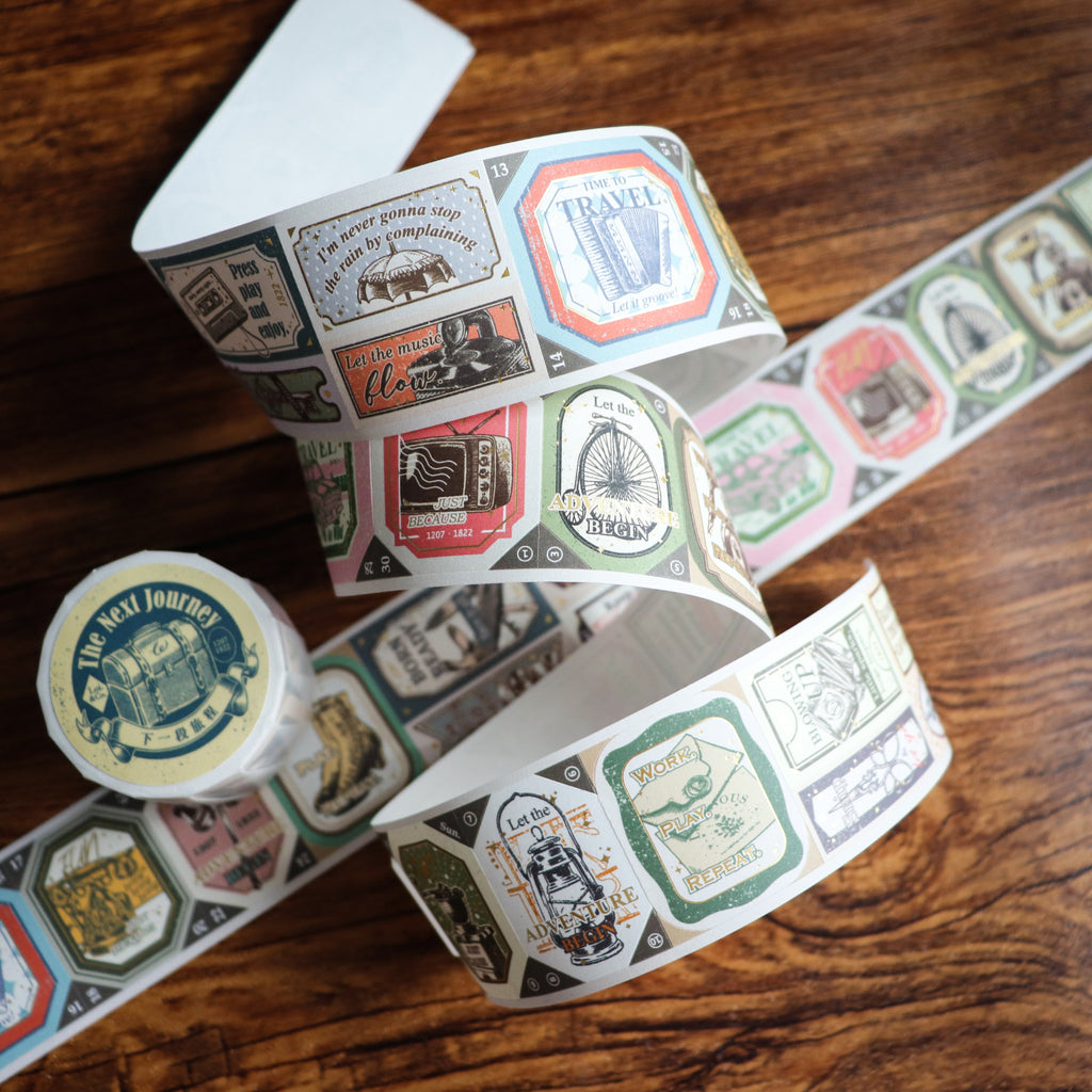 【LOI Design】The Next Journey- 4cm Gold Foiled Die-cut Tape