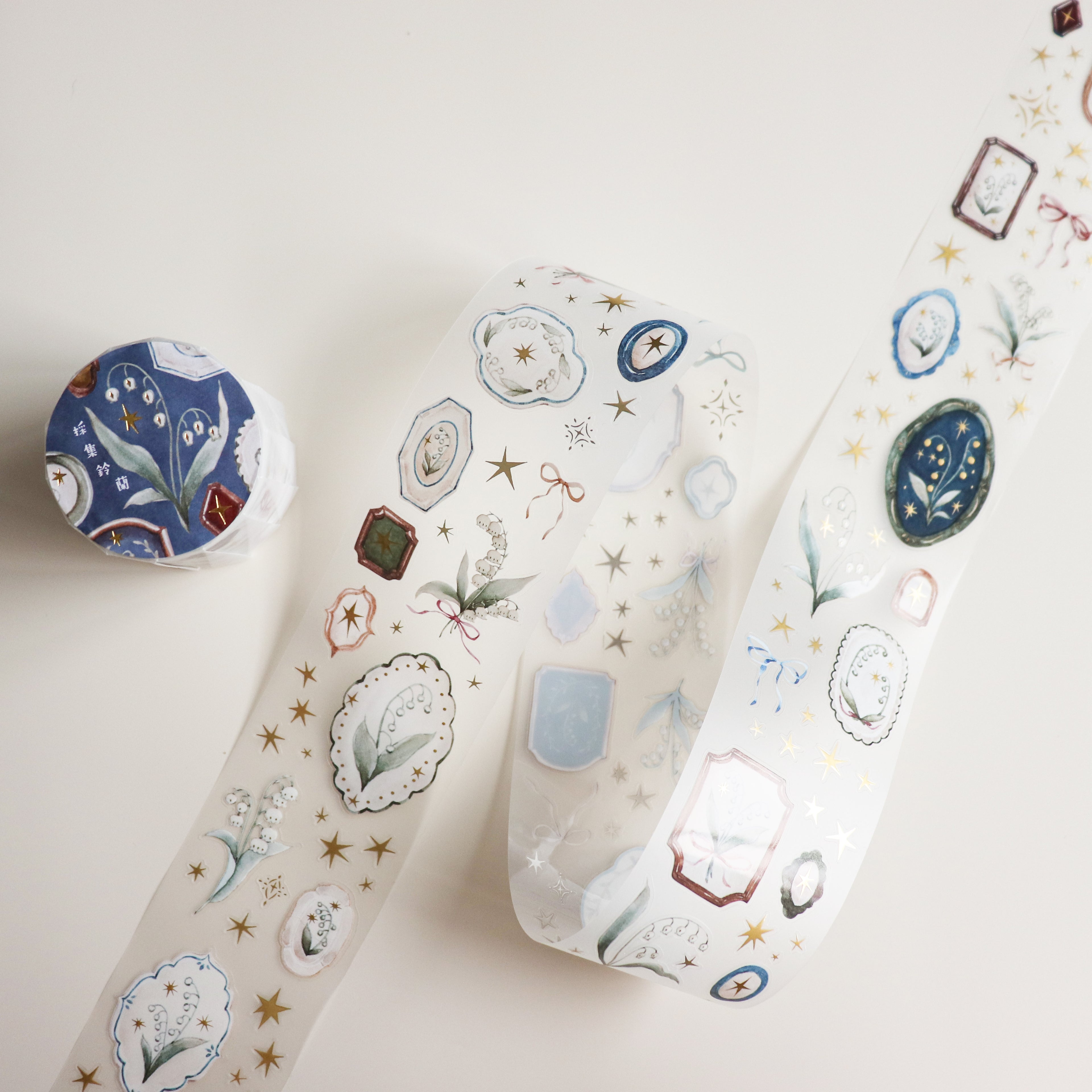 【LOI Design】Collecting Lily of the Valley-5cm Gold Foiled Matte PET Tape