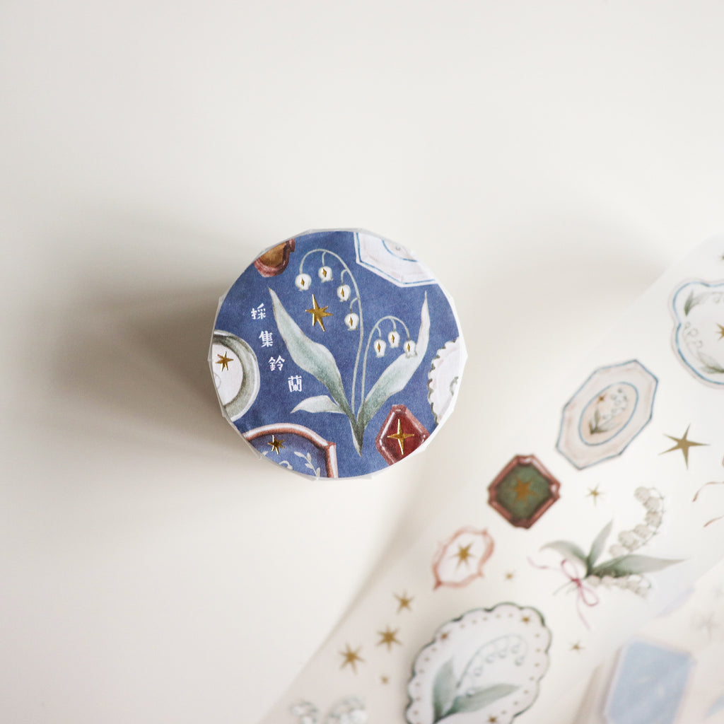 【LOI Design】Collecting Lily of the Valley-5cm Gold Foiled Matte PET Tape
