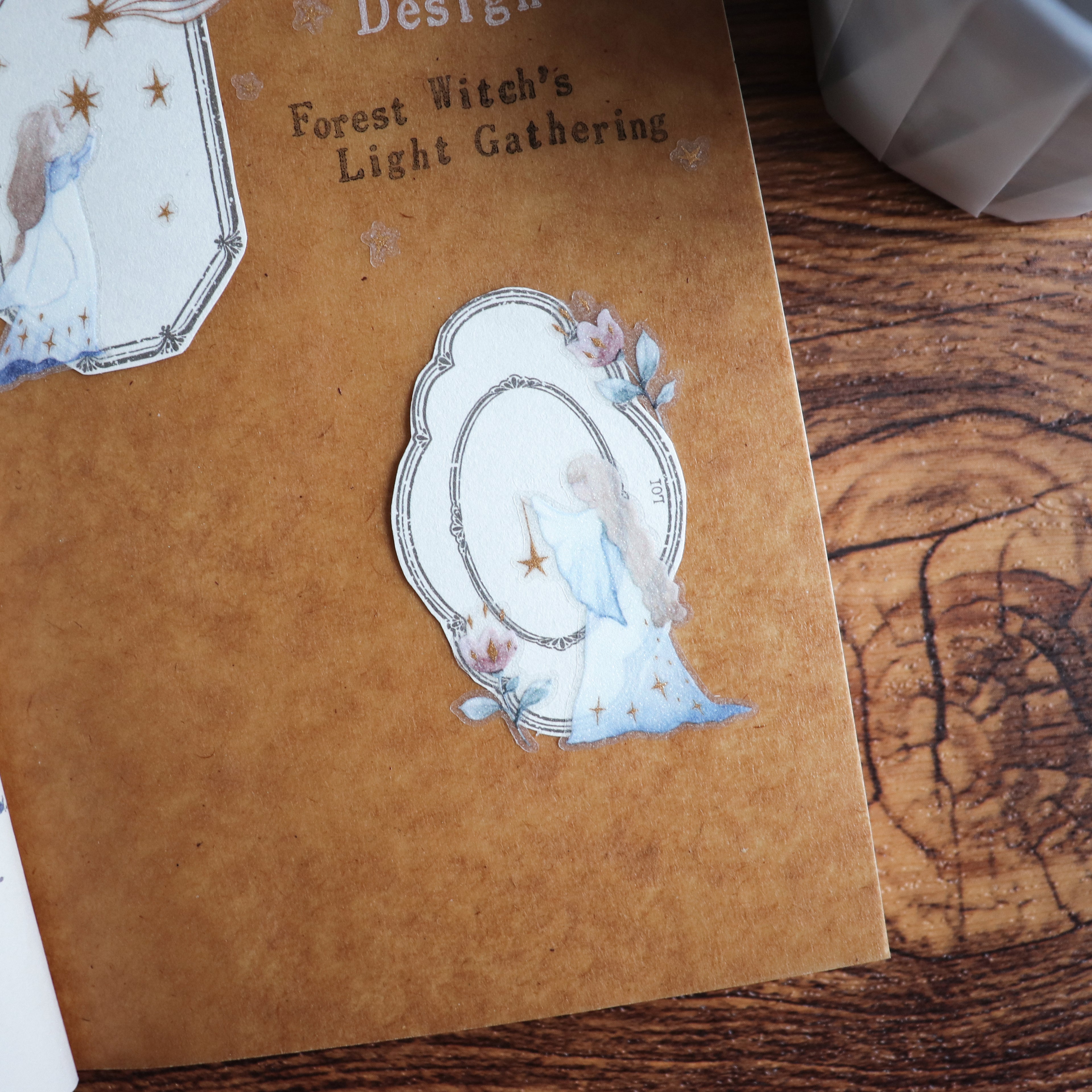 【LOI Design】Forest Witch Gathering Light-5cm Kiss-cut Gold Foil Starlight PET Tape