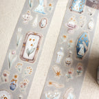 【LOI Design】Forest Witch Gathering Light-5cm Kiss-cut Gold Foil Starlight PET Tape