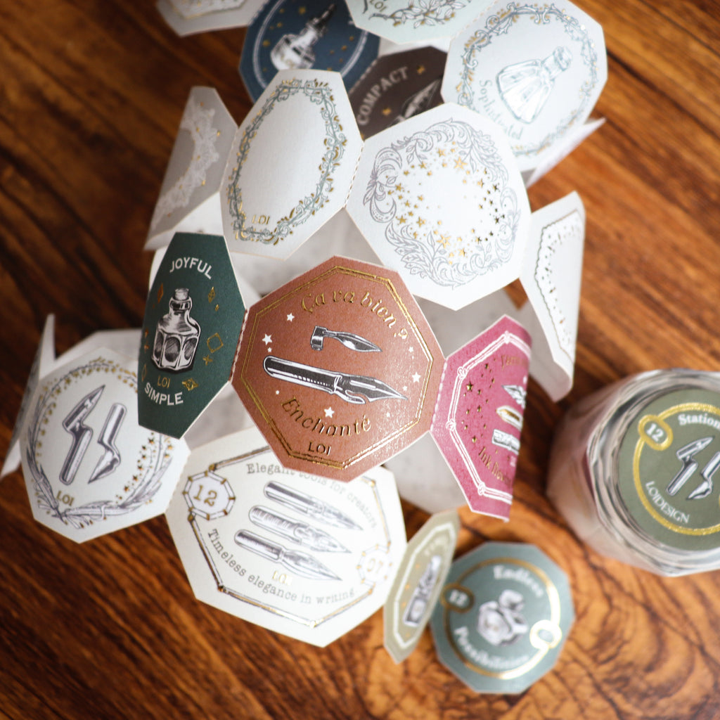 【LOI Design】Stationery Lover 4cm x 5m Die-cut Gold Foil Tape