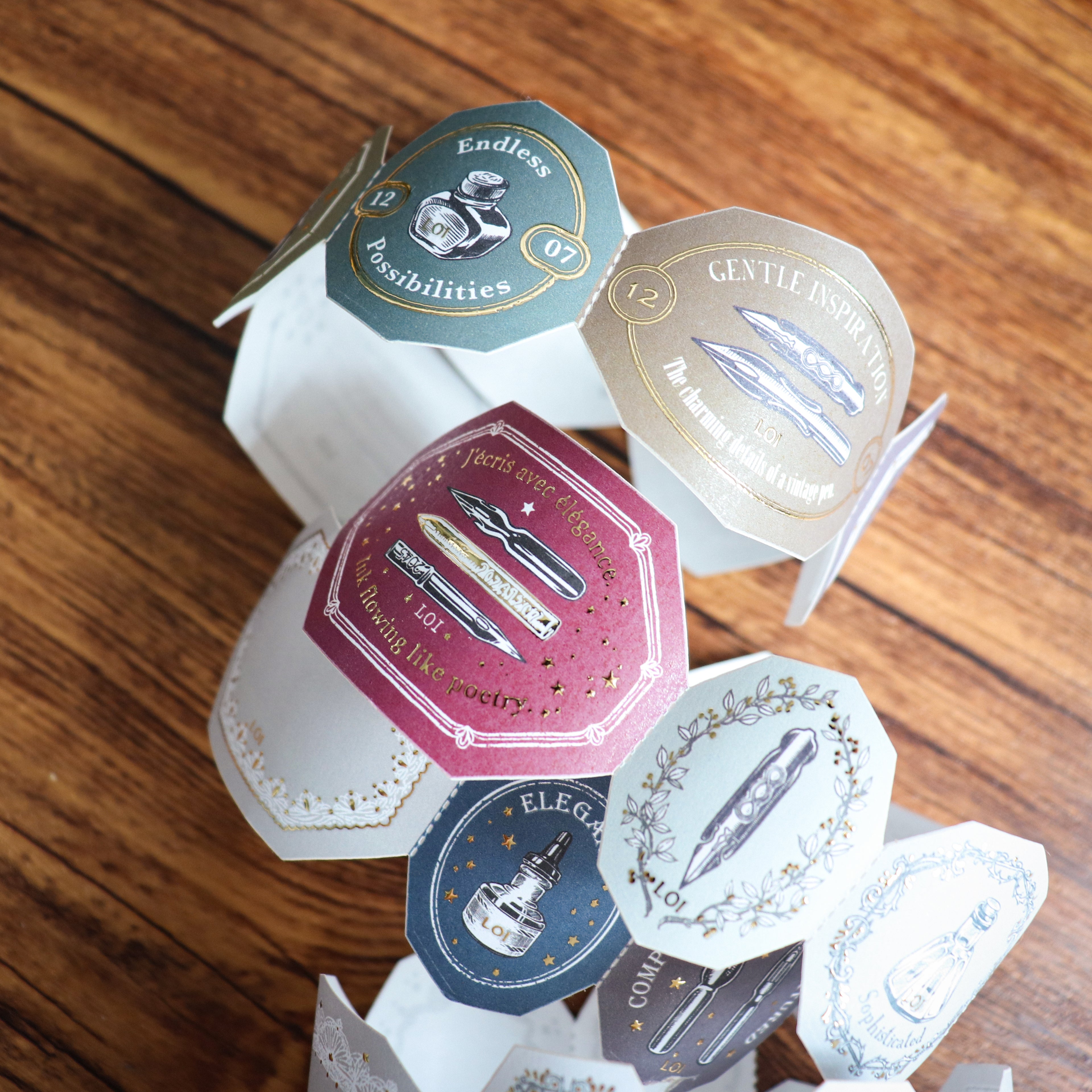 【LOI Design】Stationery Lover 4cm x 5m Die-cut Gold Foil Tape