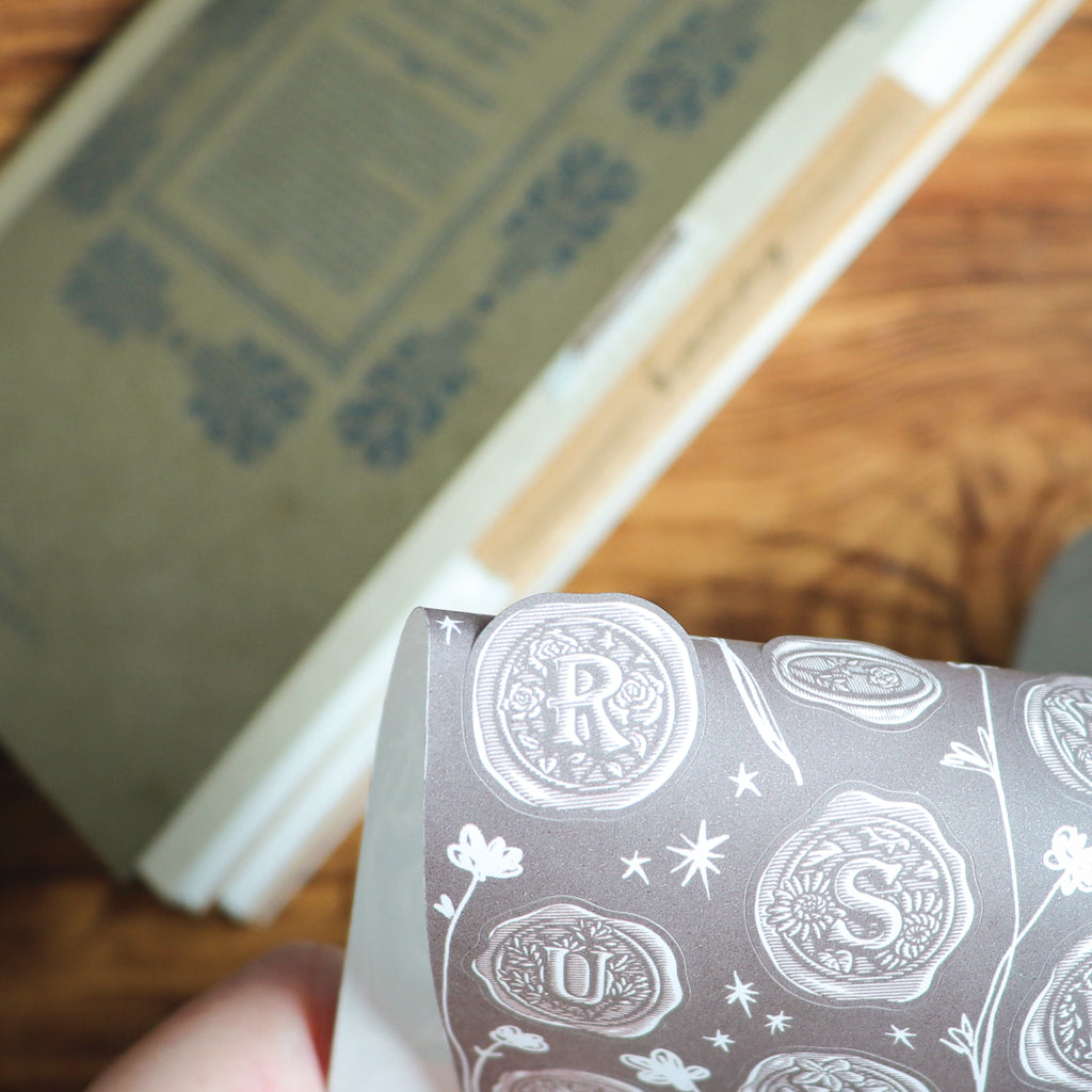 【LOI Design】 A–Z Wax Seal Stickers-7cm Kiss-cut Tape