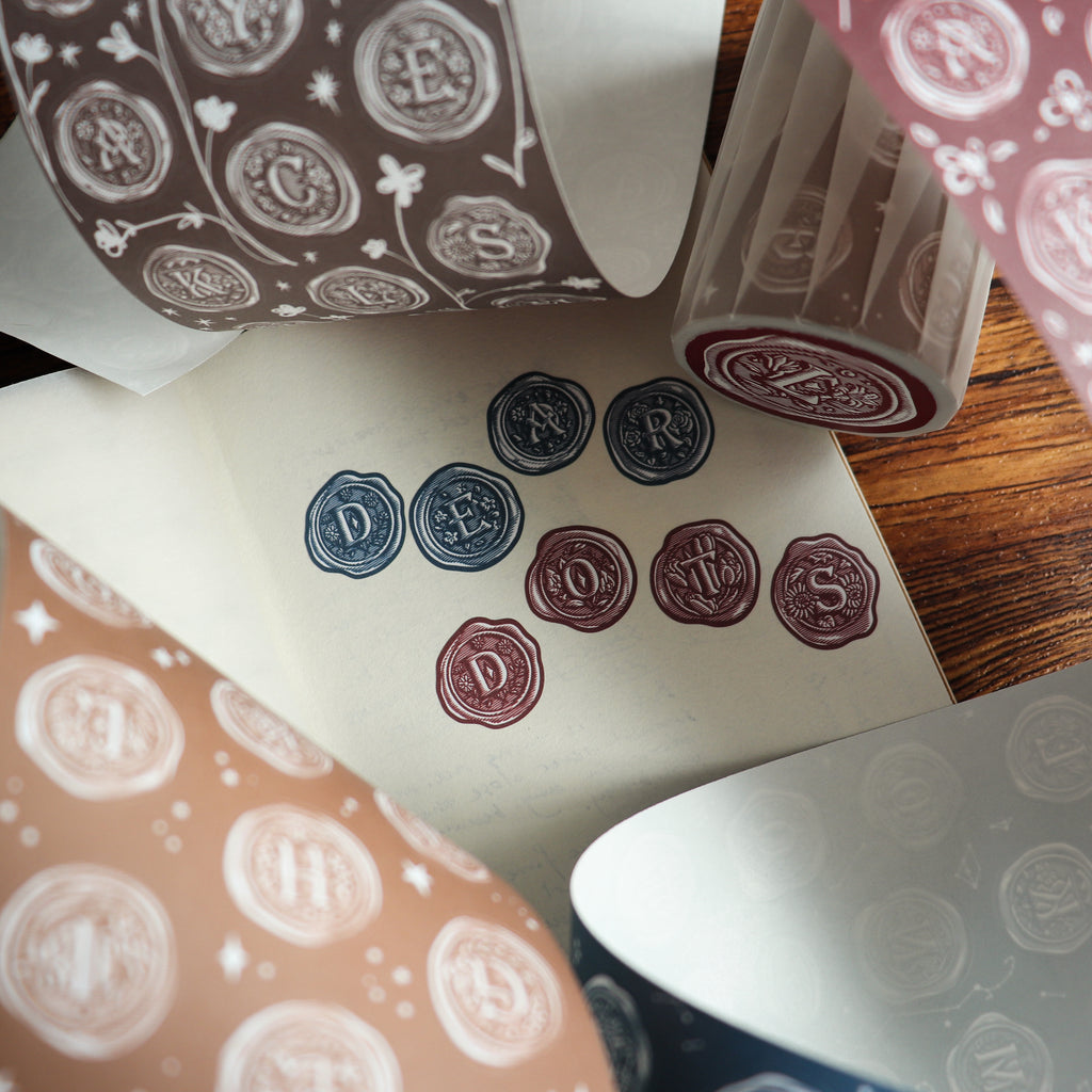 【LOI Design】 A–Z Wax Seal Stickers-7cm Kiss-cut Tape