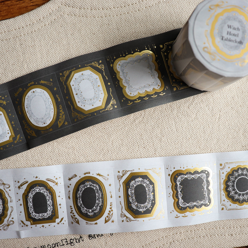 【LOI Design】Witch Hotel Tablecloth Gold Foil Die-Cut Paper Tape