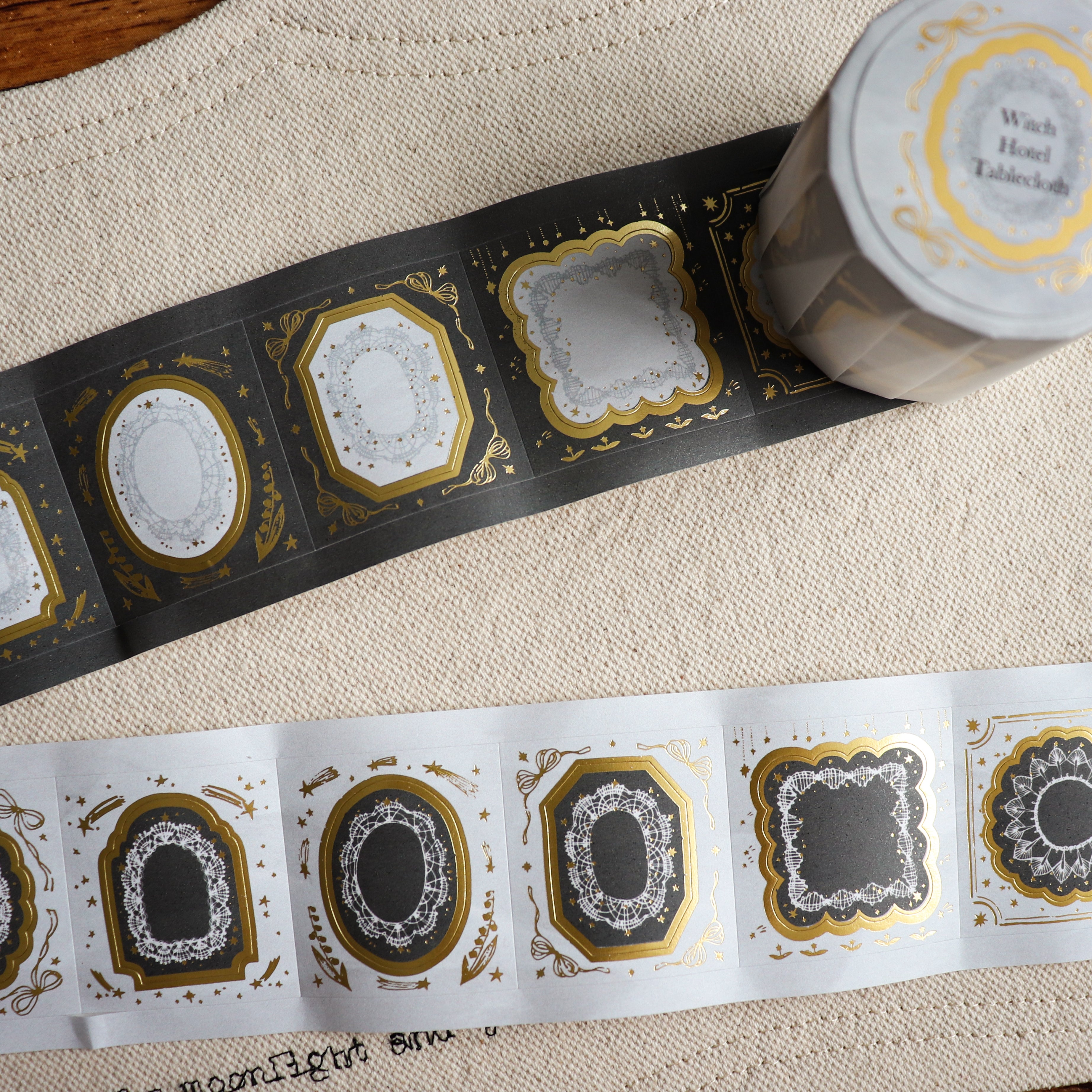 【LOI Design】Witch Hotel Tablecloth Gold Foil Die-Cut Paper Tape