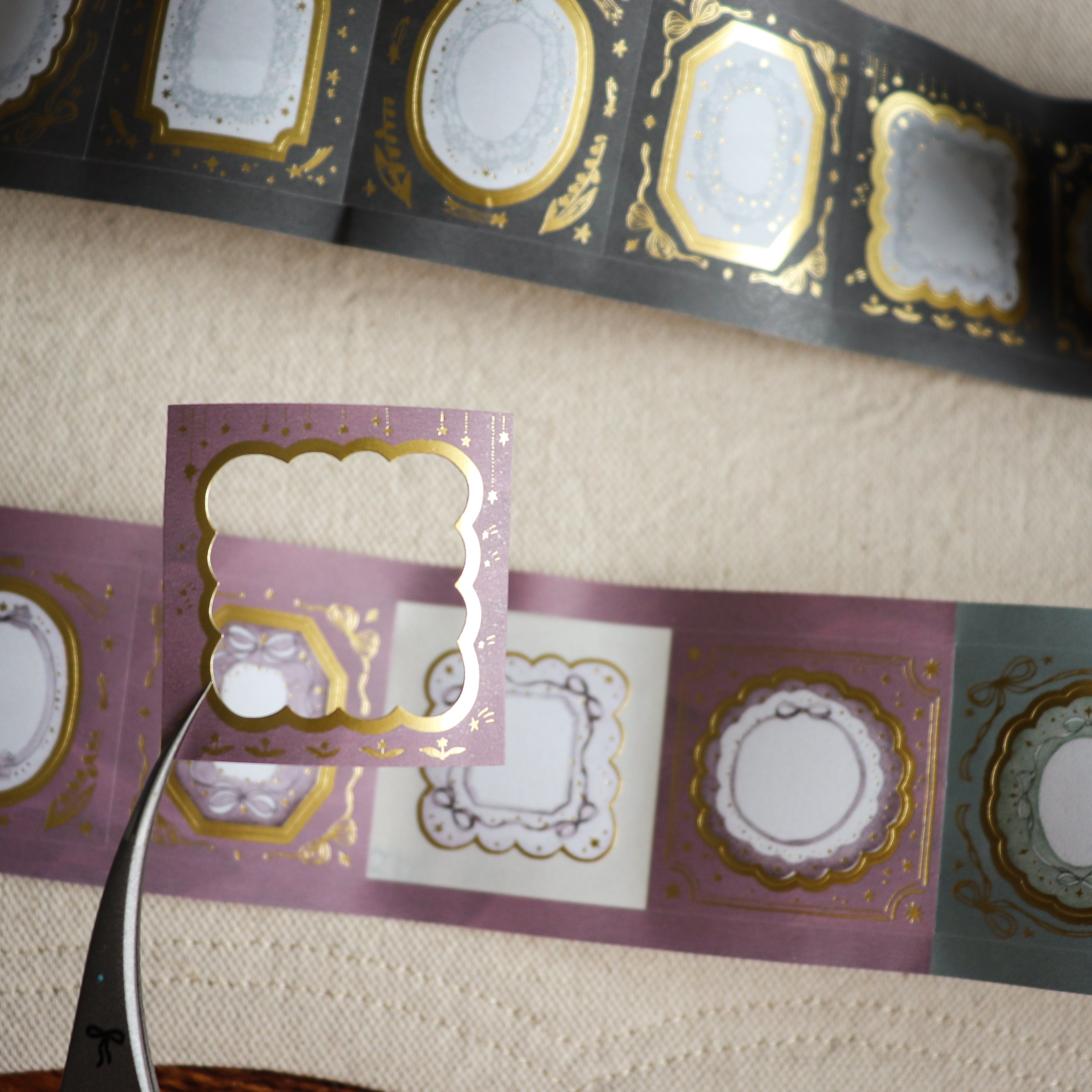 【LOI Design】Witch Hotel Tablecloth Gold Foil Die-Cut Paper Tape