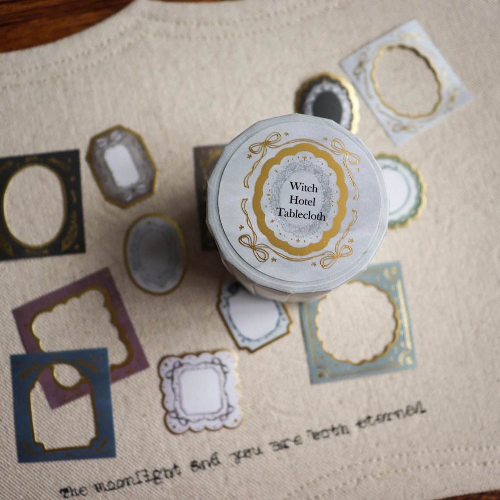 【LOI Design】Witch Hotel Tablecloth Gold Foil Die-Cut Paper Tape