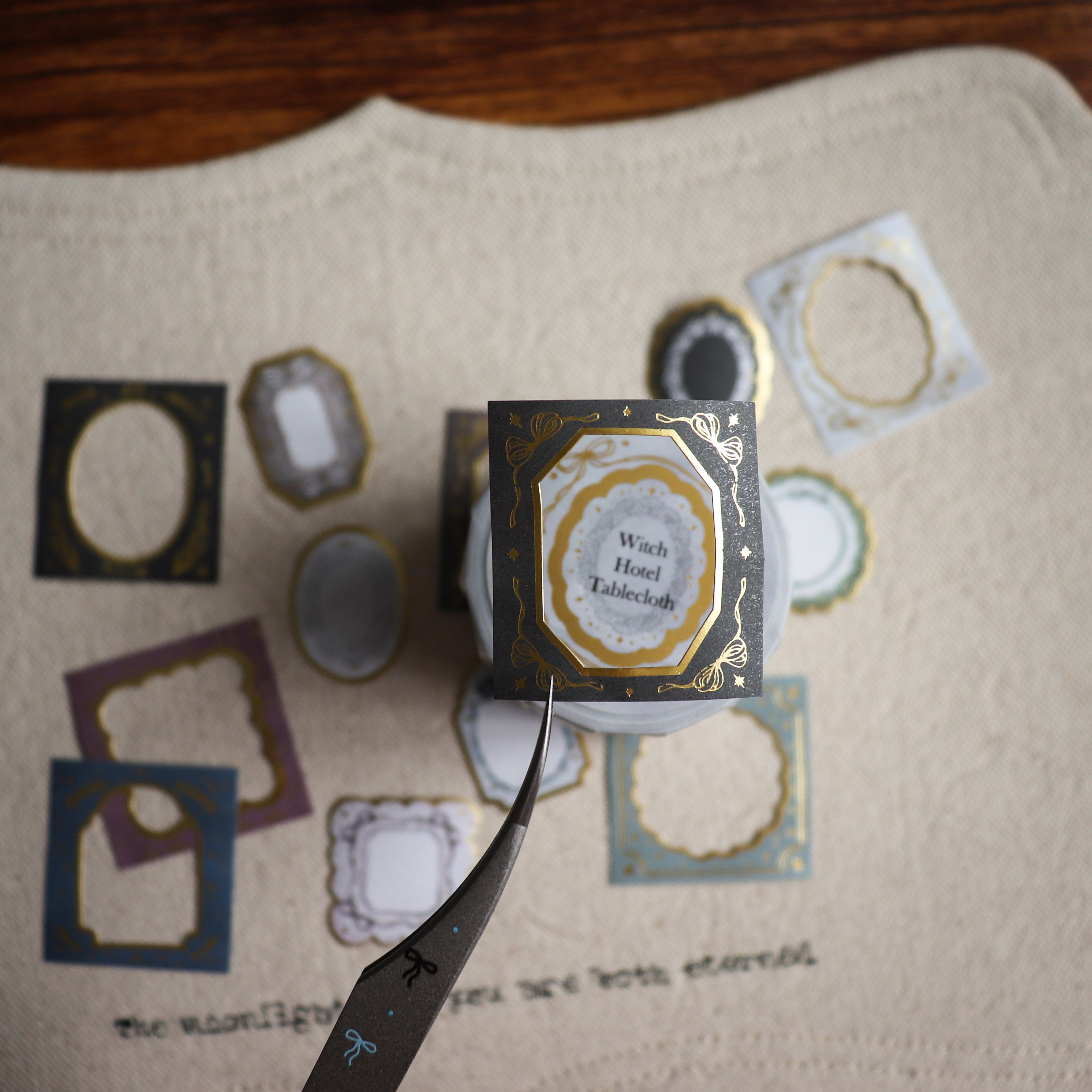 【LOI Design】Witch Hotel Tablecloth Gold Foil Die-Cut Paper Tape