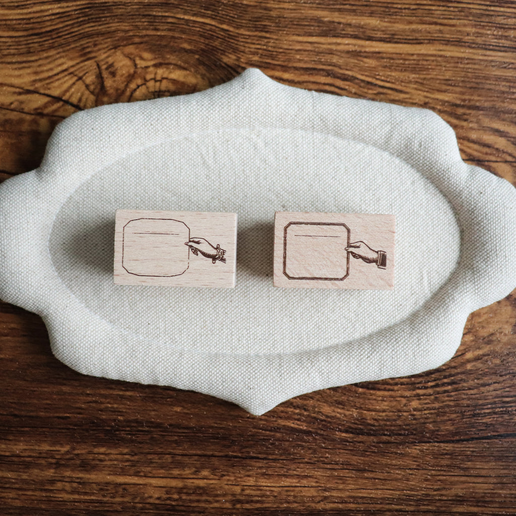 【LOI Design】Wood Rubber Stamps - Lovely Hands Collection