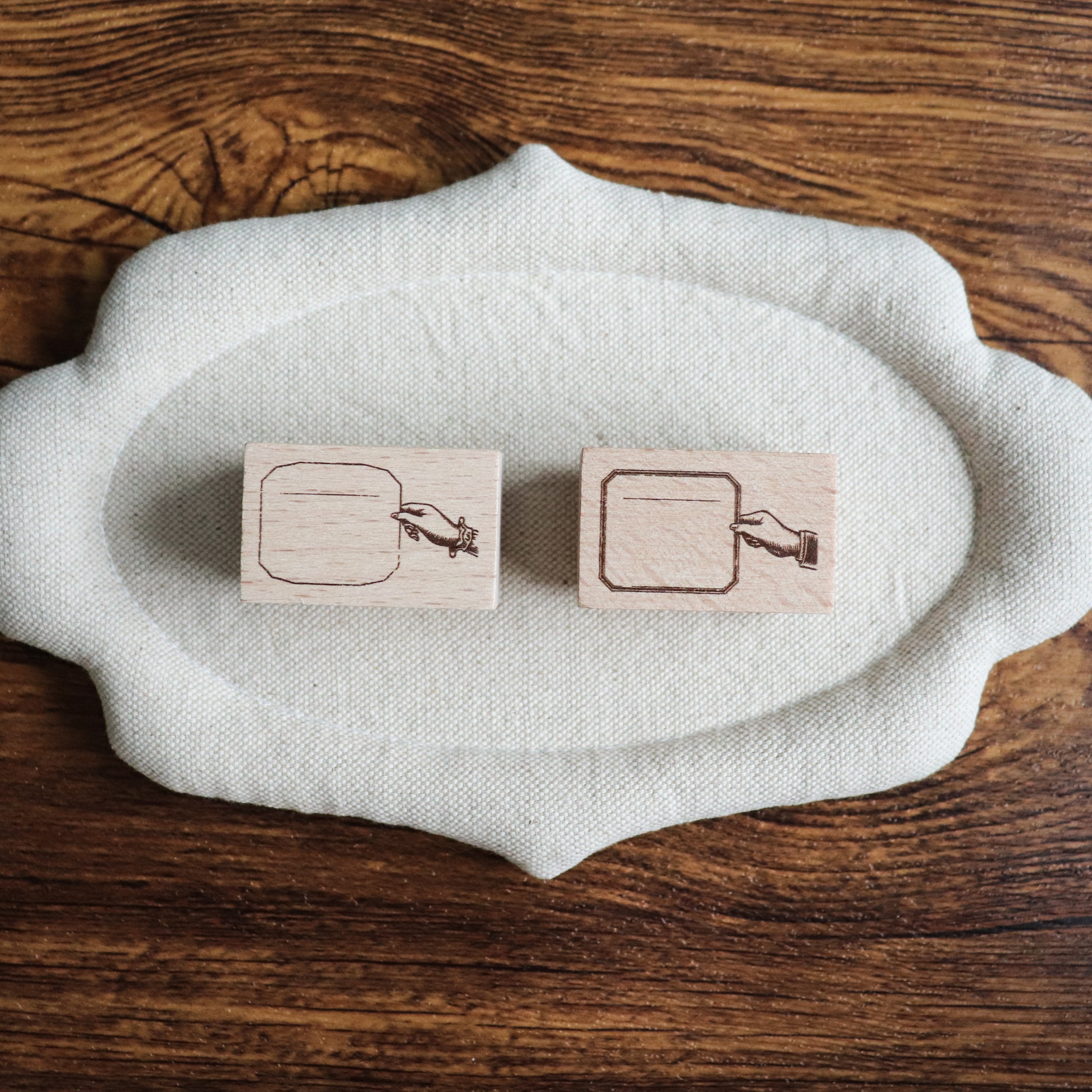【LOI Design】Wood Rubber Stamps - Lovely Hands Collection