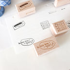 【Two Racoons X Partialafra】Travel Log Series Wooden Stamp