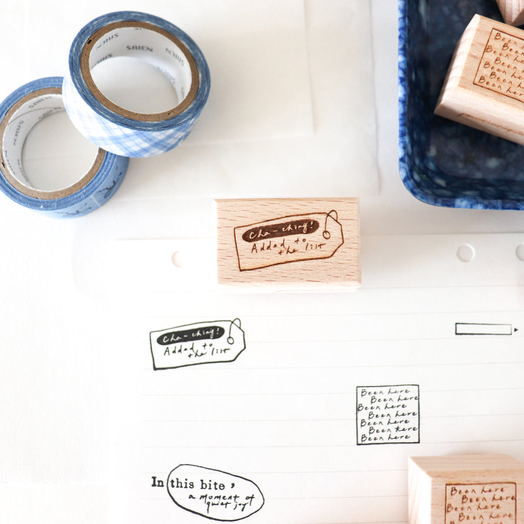 【Two Racoons X Partialafra】Travel Log Series Wooden Stamp