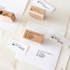 【Partialafra X Two Racoons】Wooden Stamp - "Memo" Series