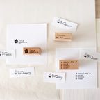 【Partialafra X Two Racoons】Wooden Stamp - "Memo" Series