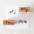 【Partialafra X Two Raccoons】Wooden Stamp - Day and Night
