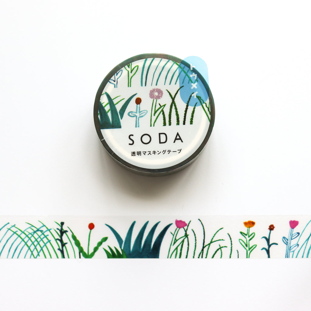 SODA- 15mm Clear Tape- Grasss