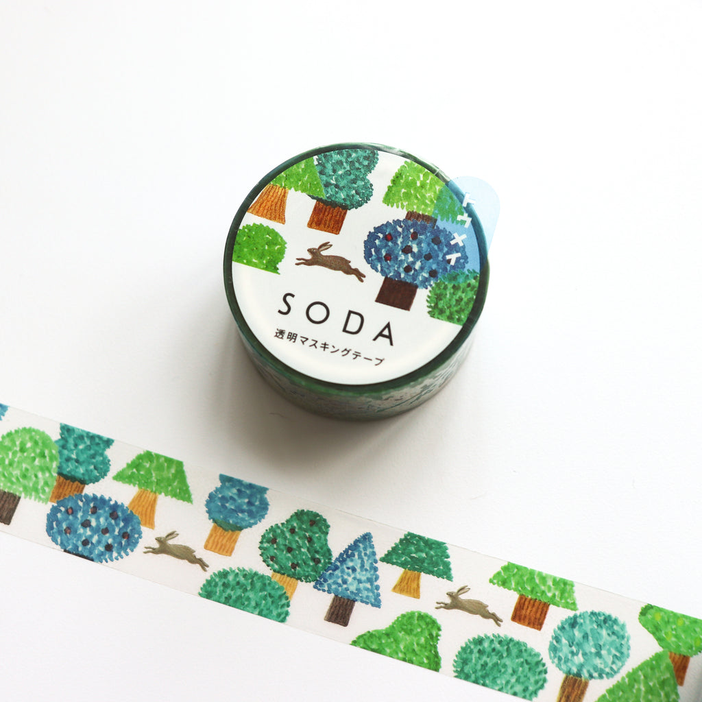 SODA- 20mm Clear Tape- Hare