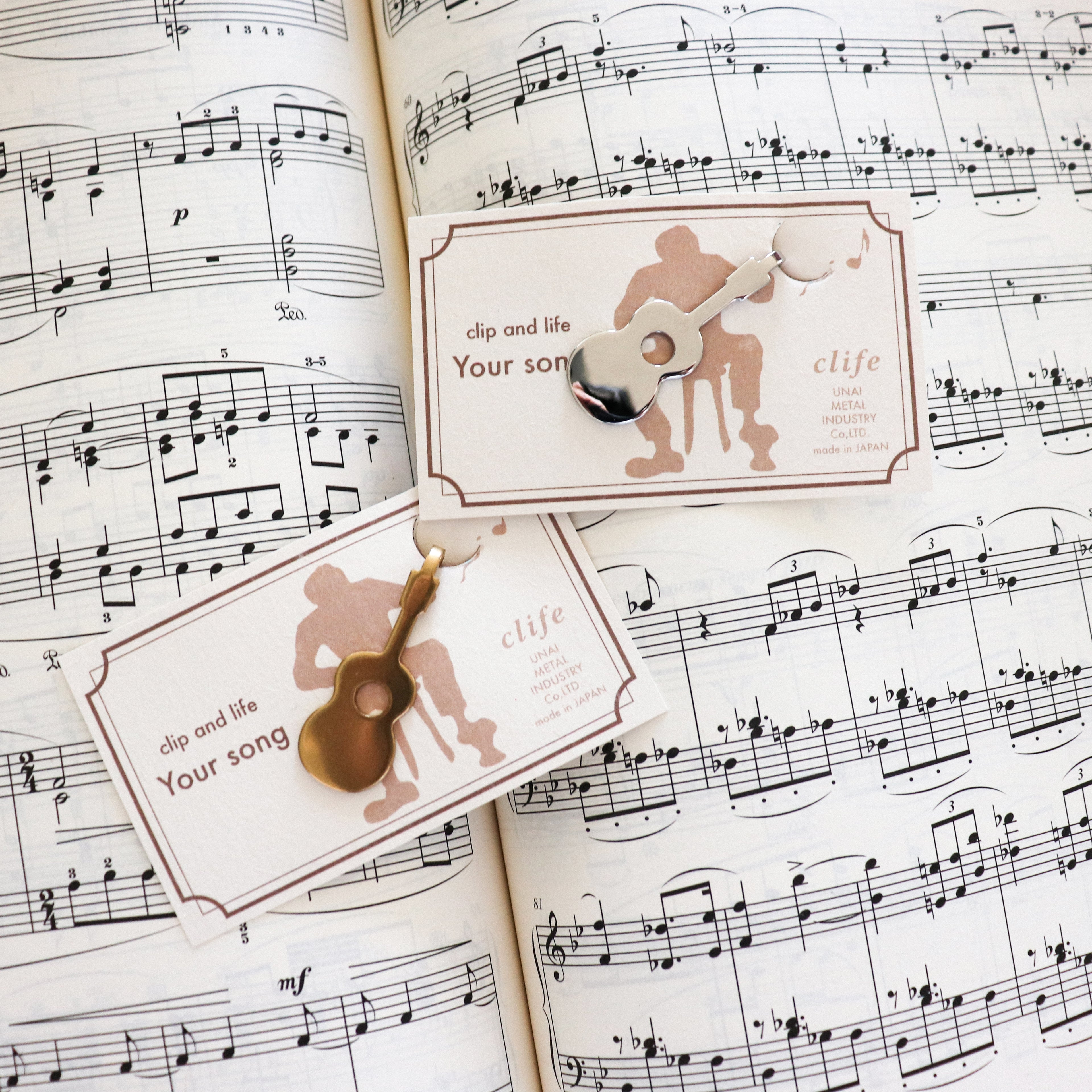 【UNAI METAL INDUSTRY】Book Mark Clip-"Clip and Life" Series- Your Song