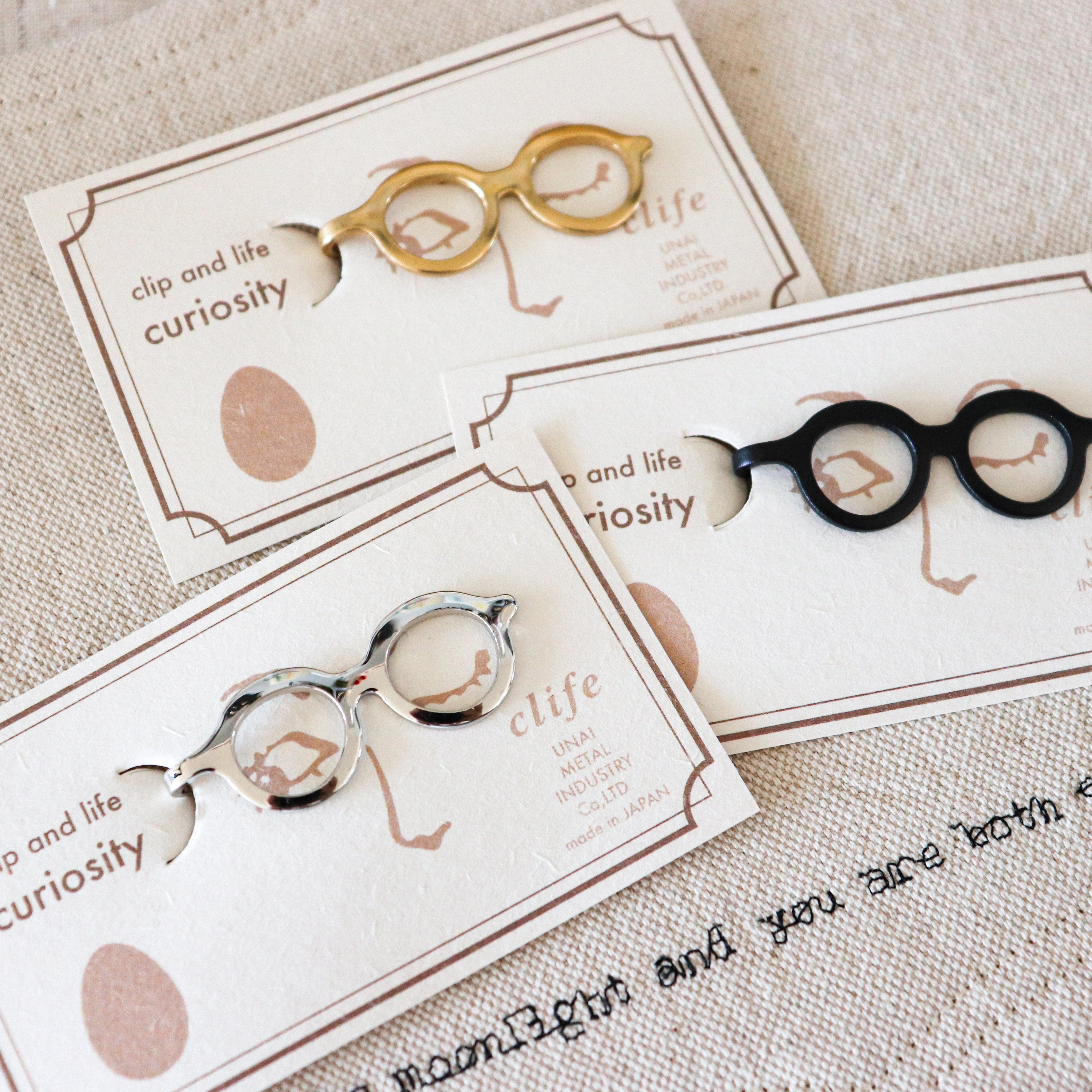 【UNAI METAL INDUSTRY】Book Mark Clip-"Clip and Life" Series- Curiosity