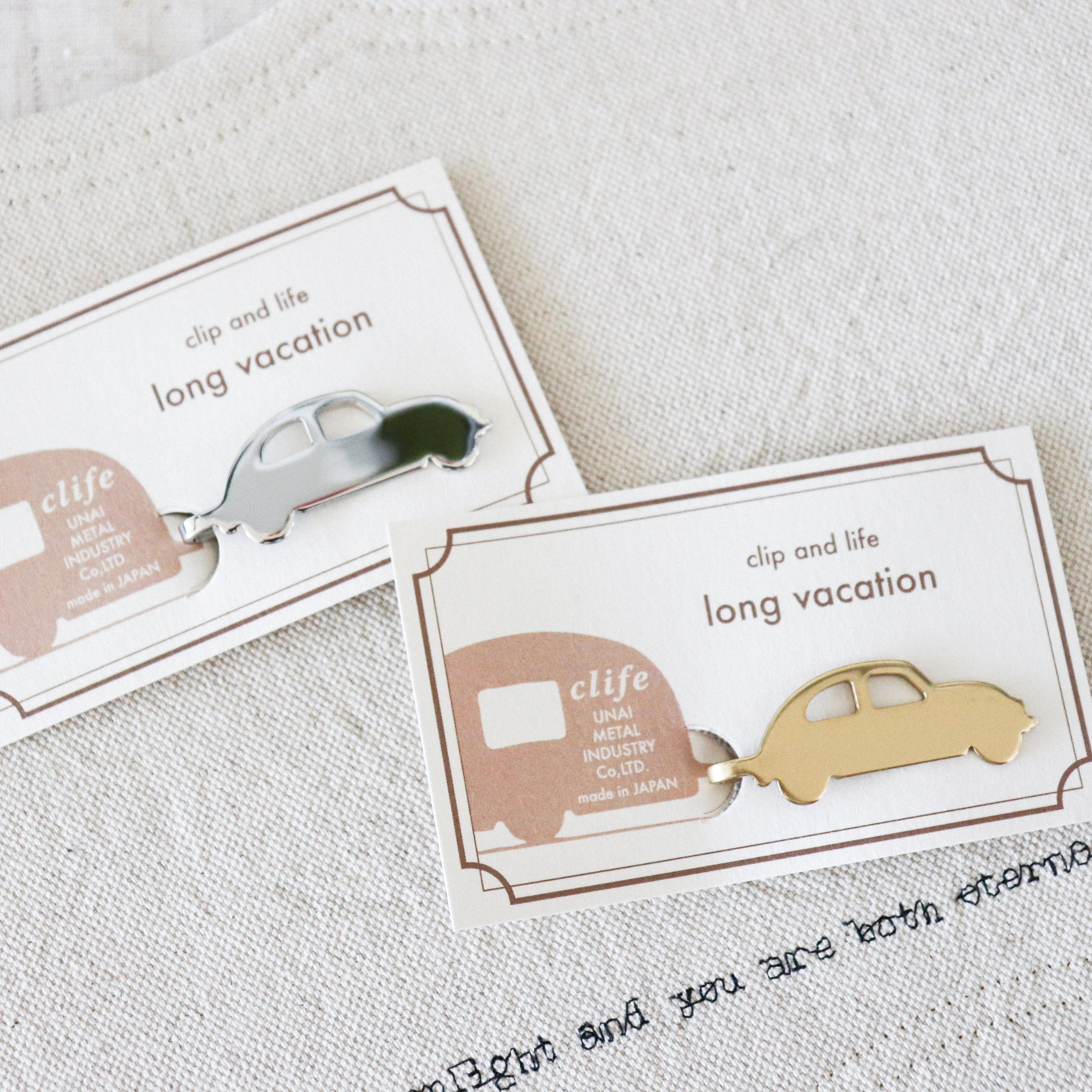 【UNAI METAL INDUSTRY】Book Mark Clip-"Clip and Life" Series- Long Vocation