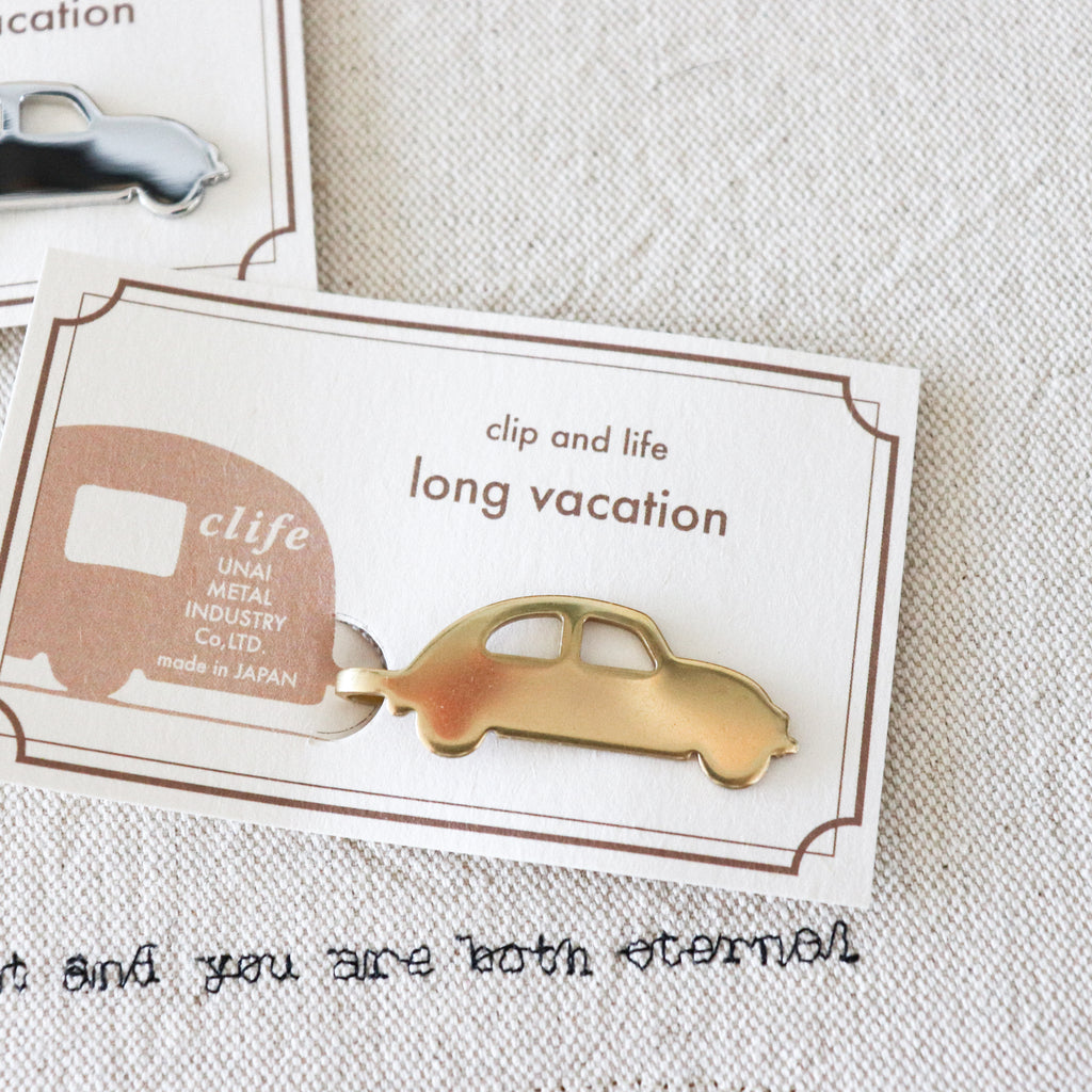 【UNAI METAL INDUSTRY】Book Mark Clip-"Clip and Life" Series- Long Vocation