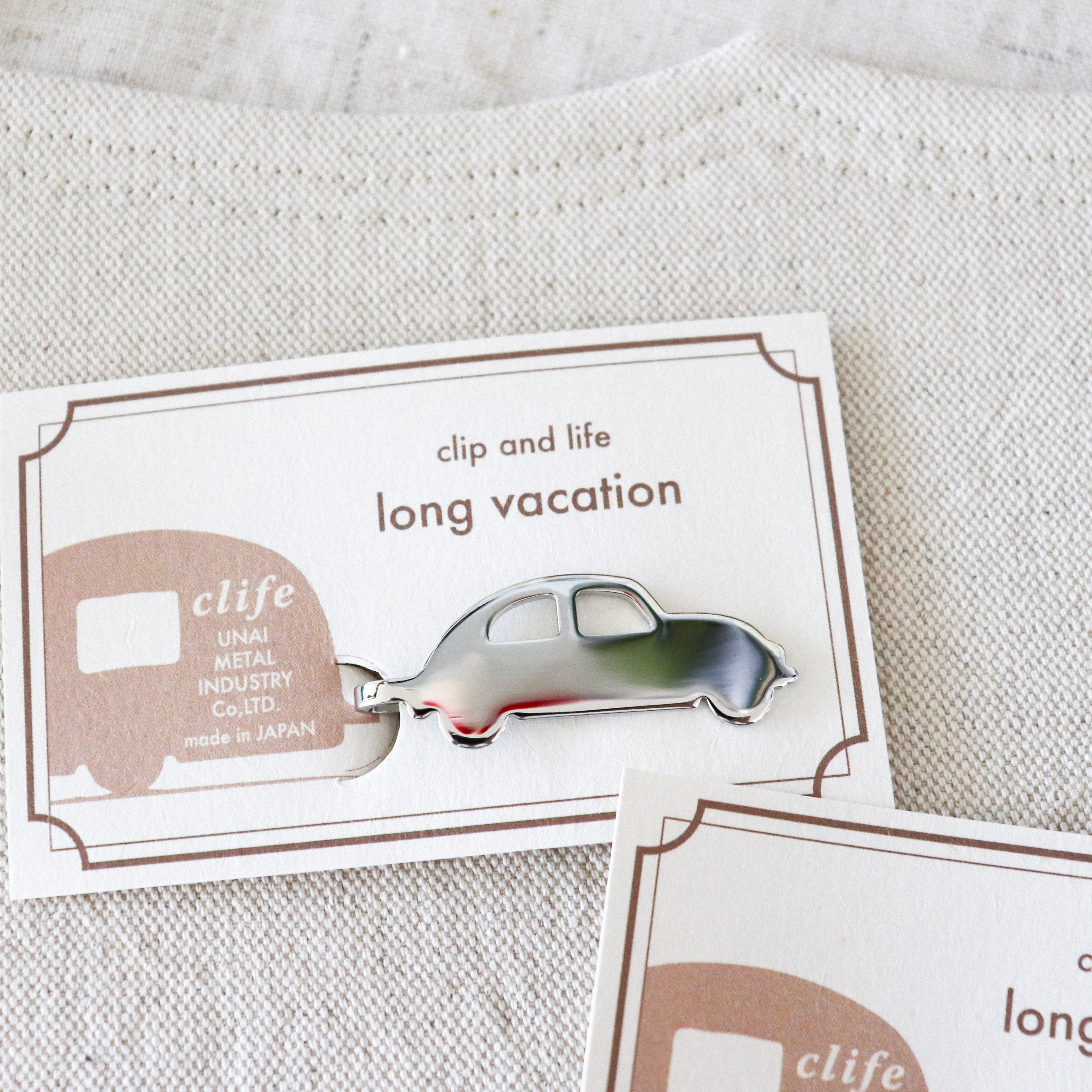 【UNAI METAL INDUSTRY】Book Mark Clip-"Clip and Life" Series- Long Vocation