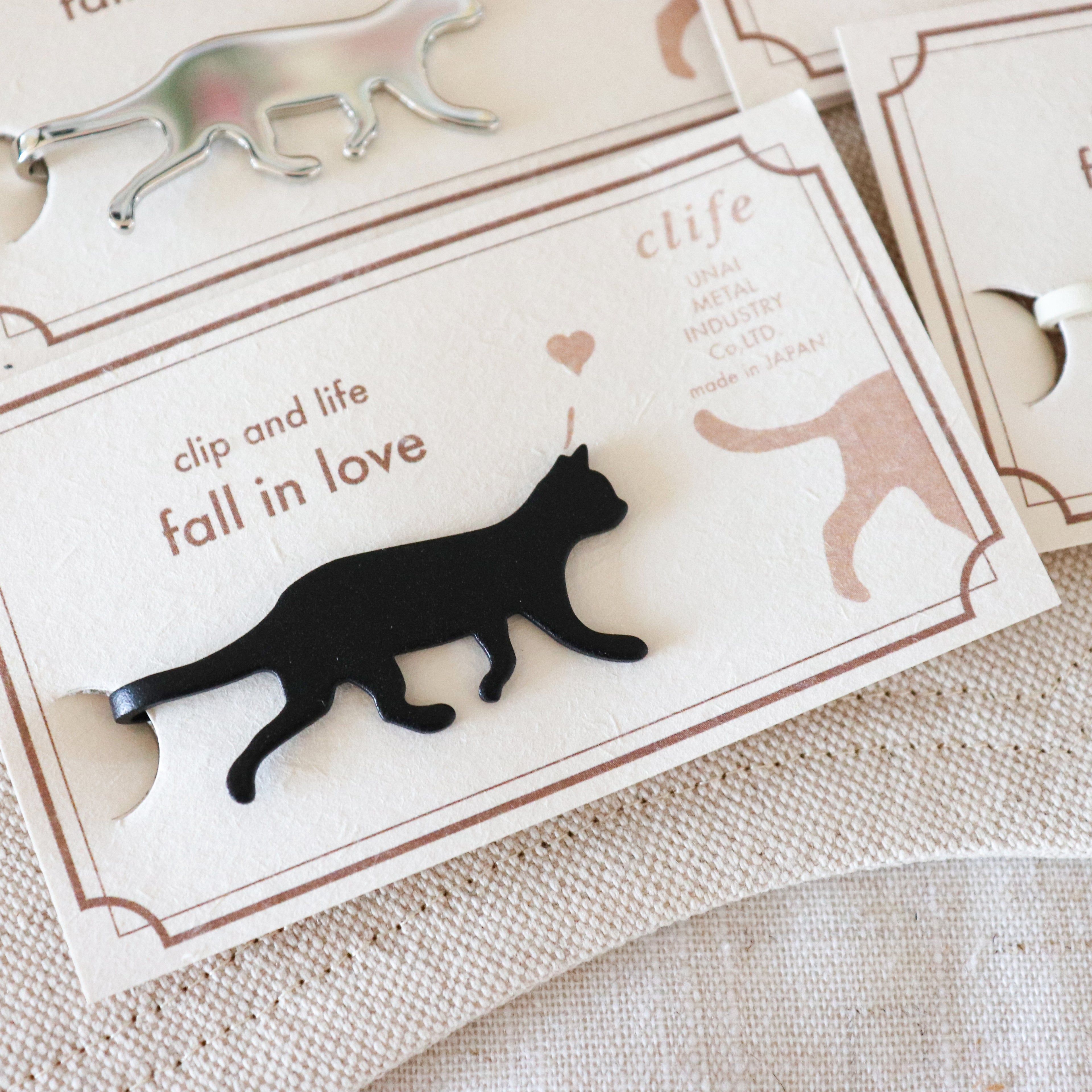 【UNAI METAL INDUSTRY】Book Mark Clip-"Clip and Life" Series- Fall in Love