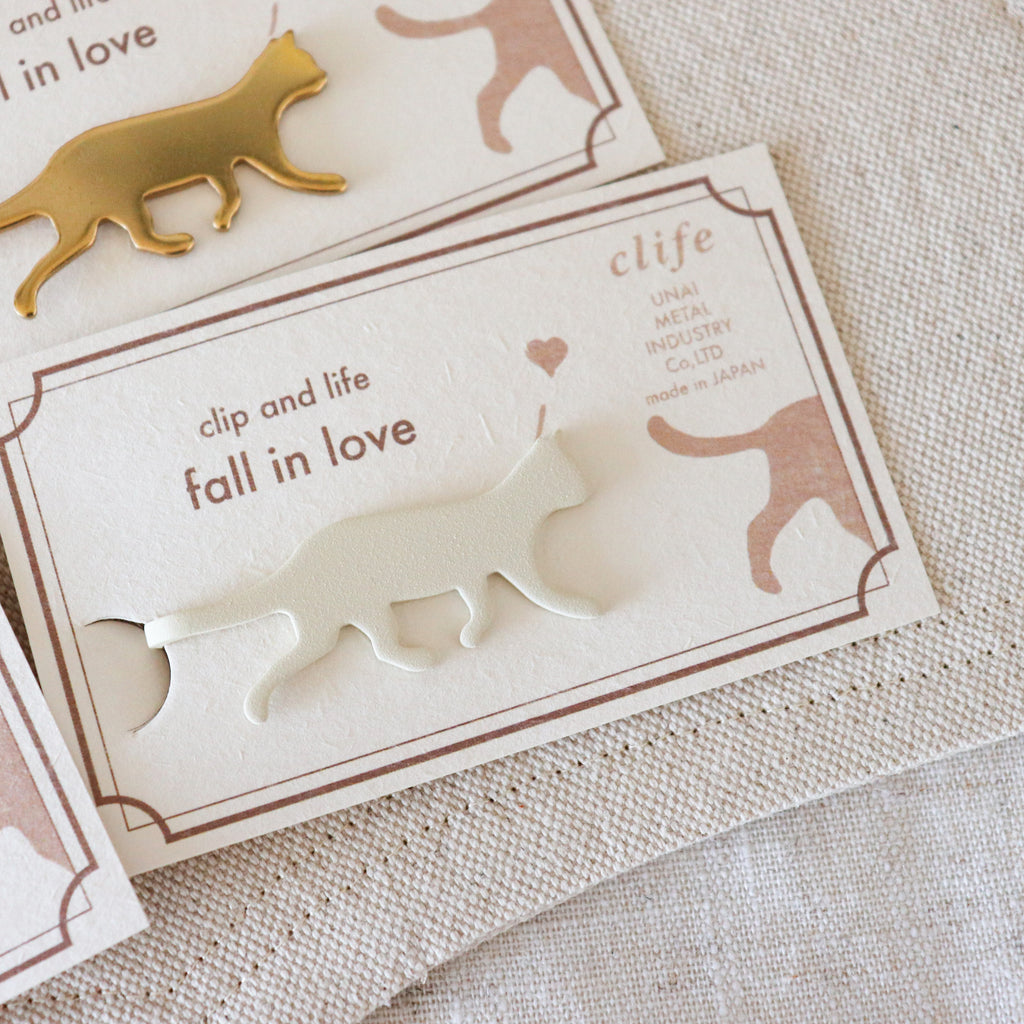 【UNAI METAL INDUSTRY】Book Mark Clip-"Clip and Life" Series- Fall in Love